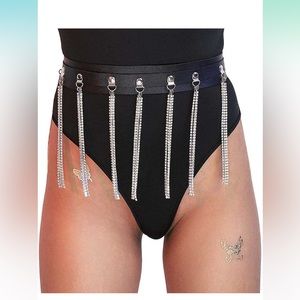 Victray Punk Waist Chain Belt Leather Body Chains